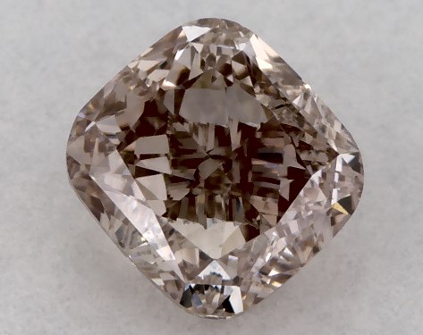  0.35 Carat Brown VS2  cushion modified diamond